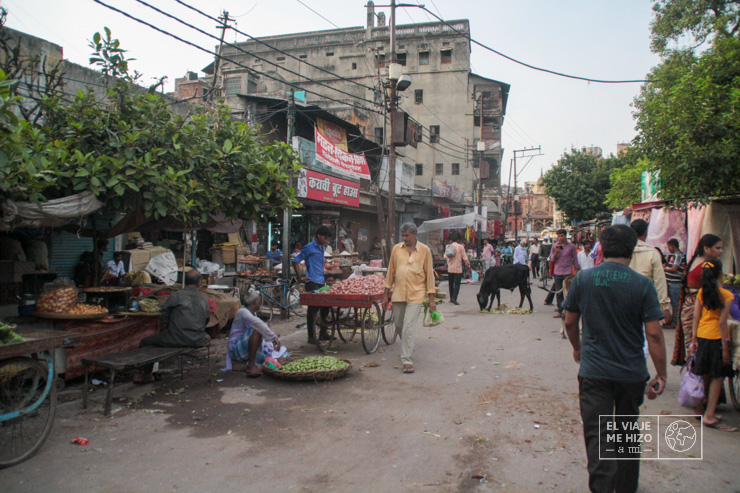 mercado en Varanasi