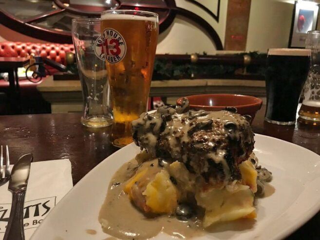 comer en los pubs de Dublín
