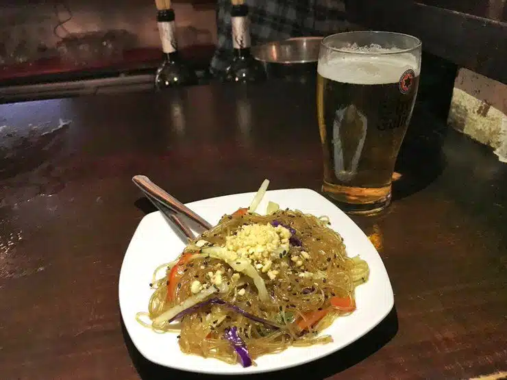Tapa de fideos de soja