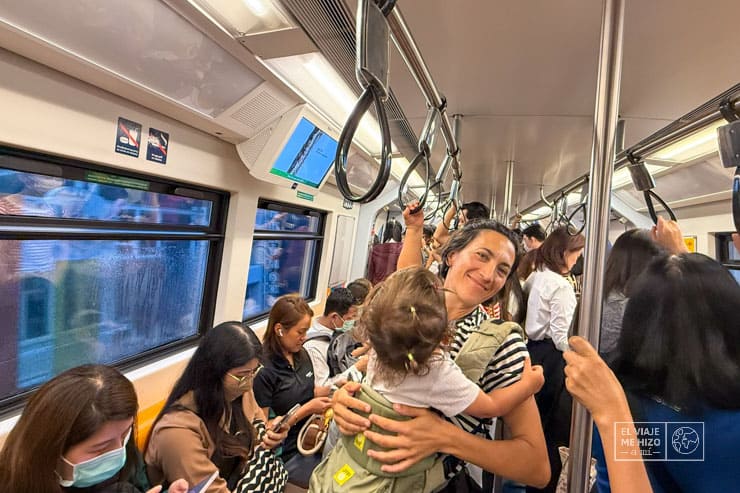 viajando en metro