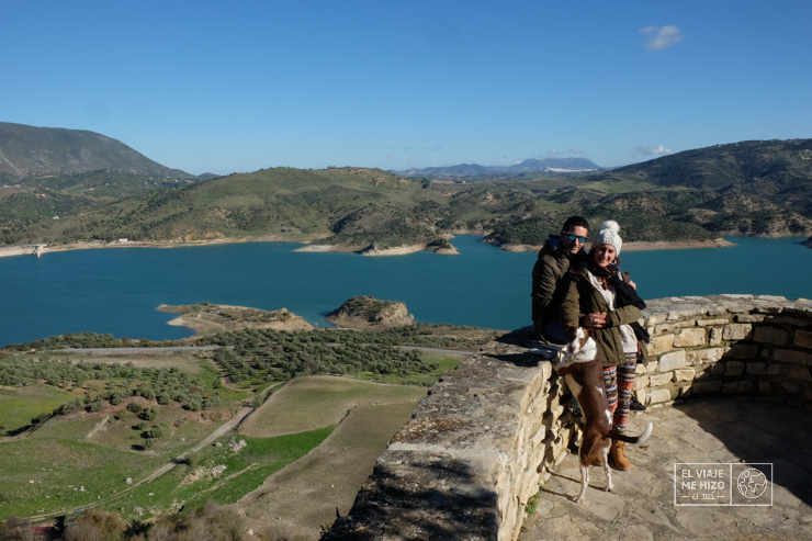 Jose y Gloria en el embalse de Zahara de la Sierra