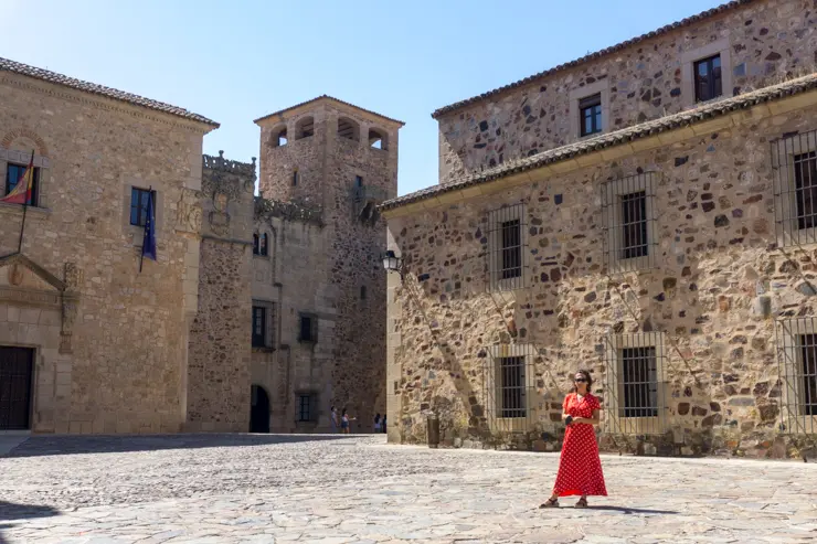 plaza de Santa María de Cáceres