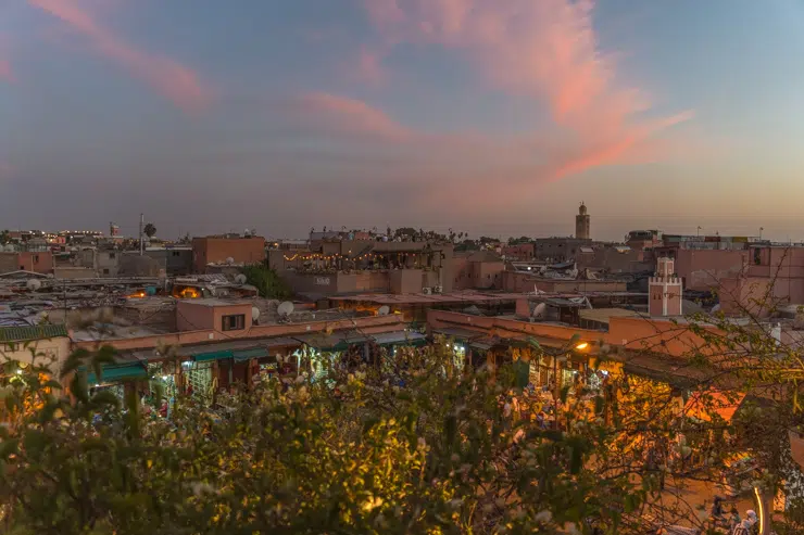 Atardecer en Jemaa el Fna