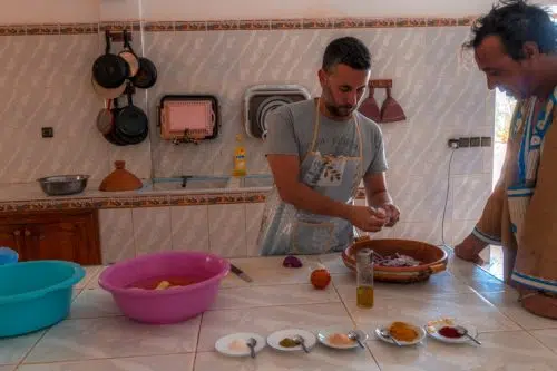 Cocinando en Marruecos