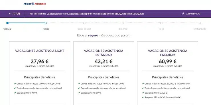 buenos y malos seguros de viaje
