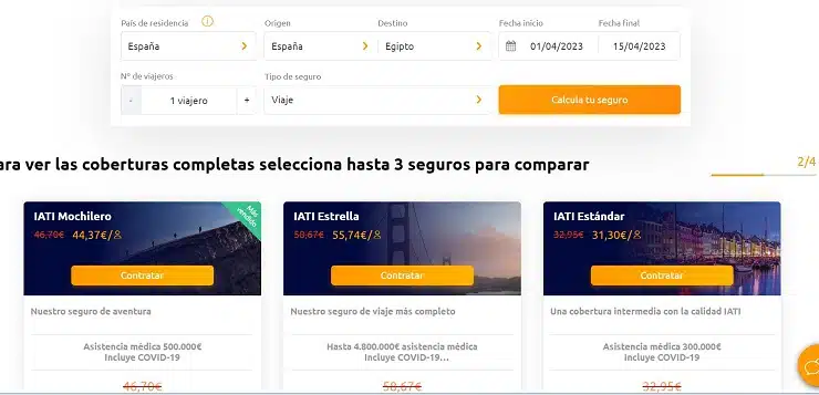 Seguro a Egipto con IATI