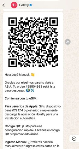 Como se instala la eSIM de Holafly