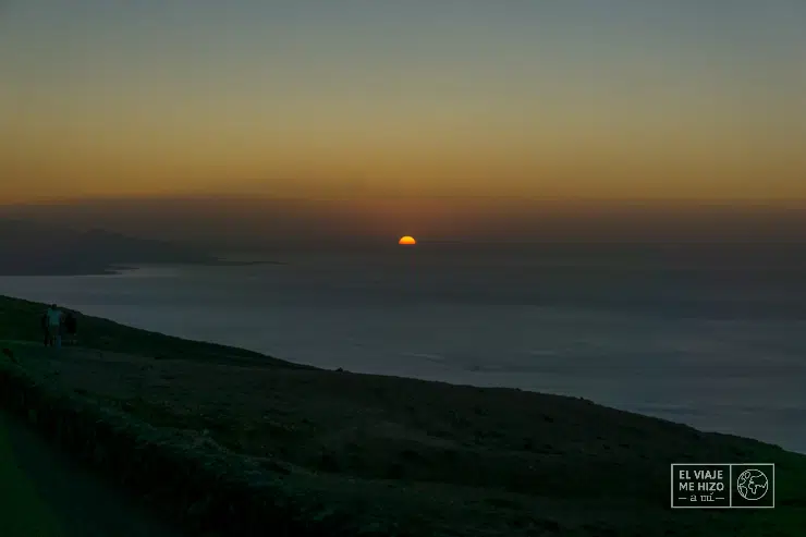 Mirador del Río al atardecer