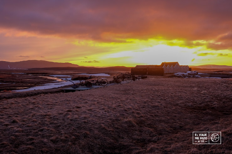 Atardecer en Islandia