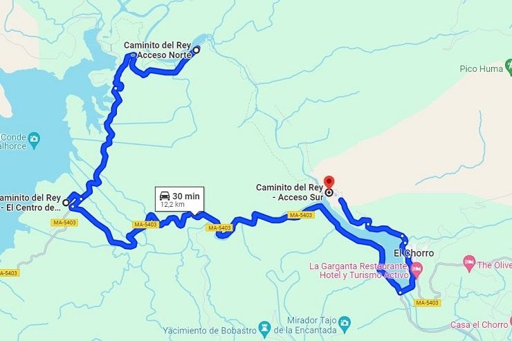 caminito del rey parking