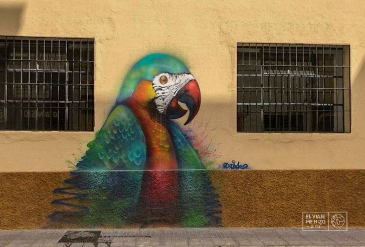 Arte Urbano en el barrio de El Soho en Málaga