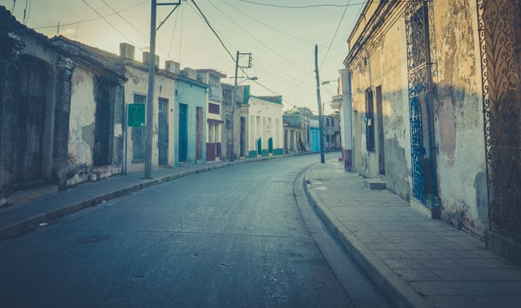 calles en curva de Camagüey