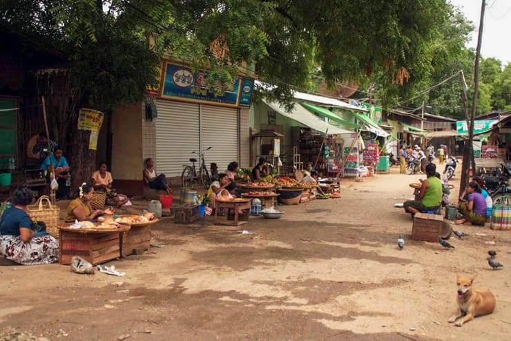 calles de Myanmar