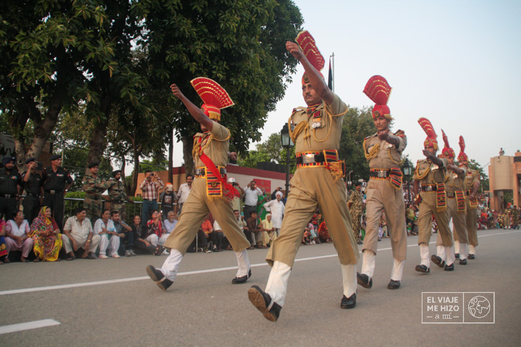 Ceremonia del cierre de la frontera de Wagah