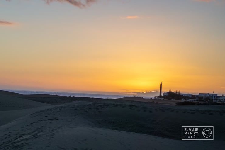 atardecer Faro de Maspalomas