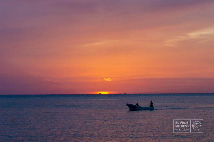 atardecer en Cozumel