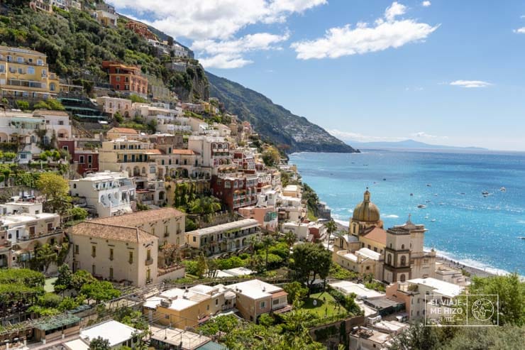 vista de Positano