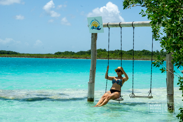 Bonito columpio en el agua que ver en México