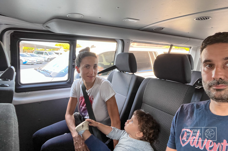 Dentro de un Uber en México