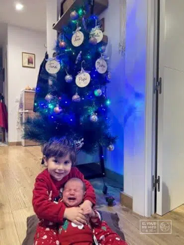 Candela y Lola en Navidad