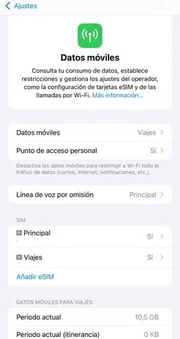 Configuración de Holafly en el móvil