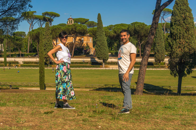 Parque Borghese el norte de Roma