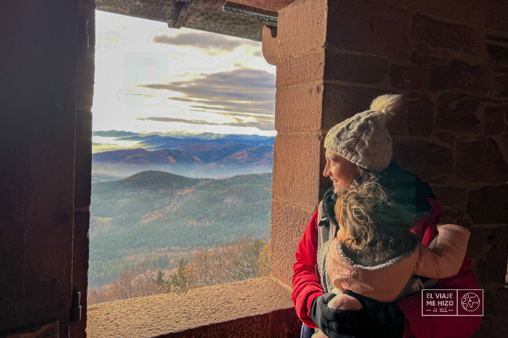 Gloria en el Castillo Haut-Koenigsbourg