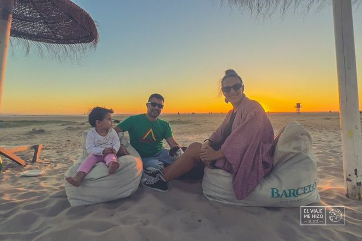 Atardecer en la playa de Tarifa