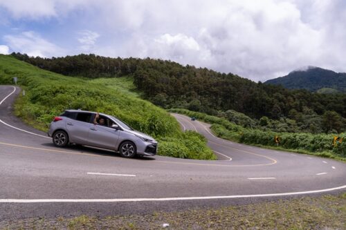 ruta en coche por el norte de Tailandia
