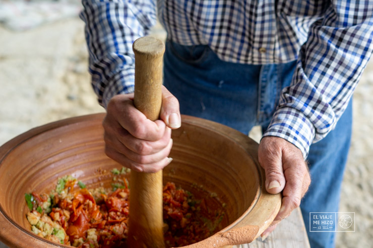 Preparando el Ajo Caliente