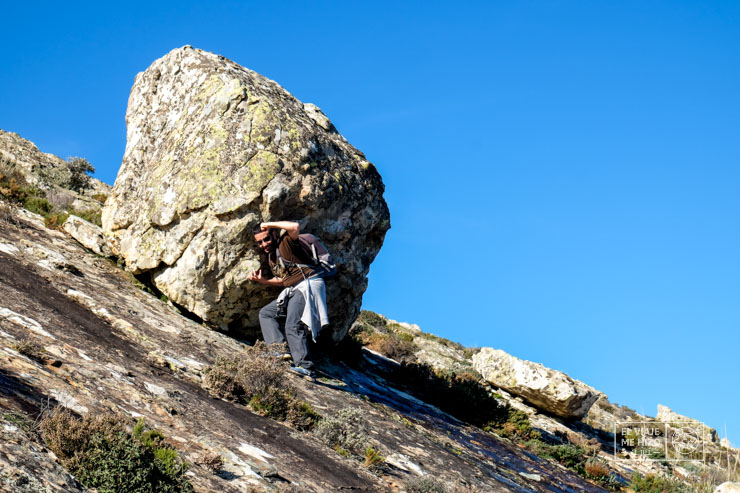 Bloques de piedras calizas en Los Alcornocales