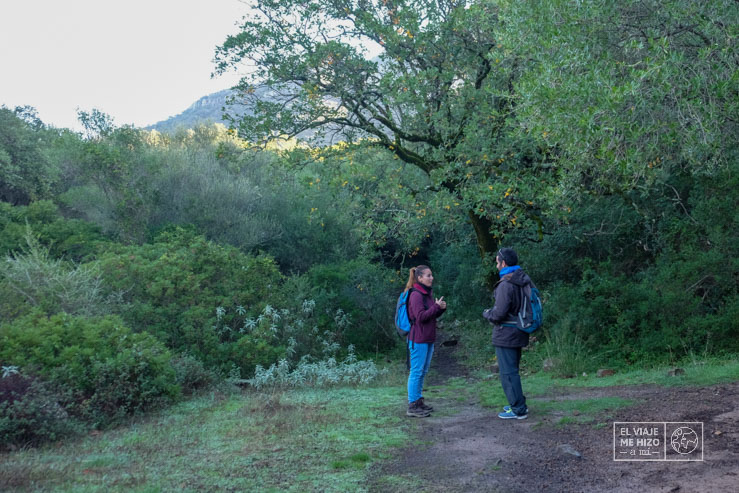 Inicio de la Ruta por Los Alcornocales