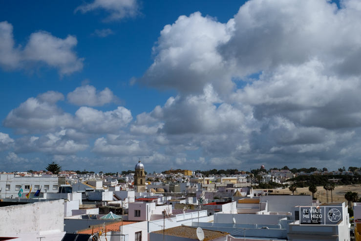 Que ver en Rota: vista del centro histórico desde el Castillo de la Luna