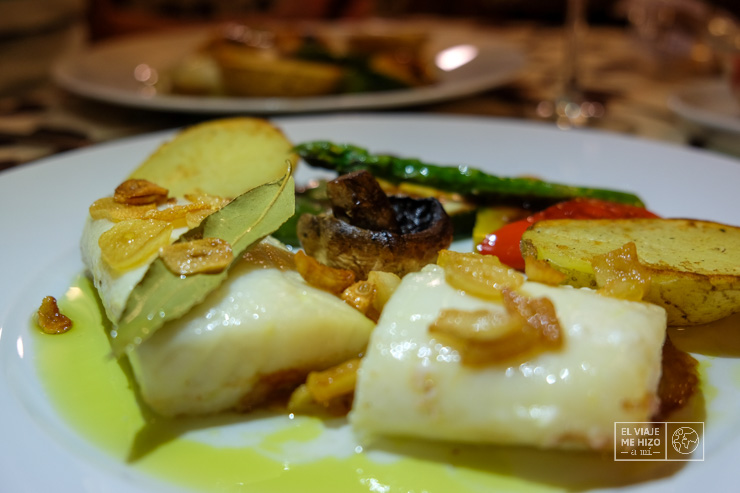 Plato de Bacalao en Los Corzos