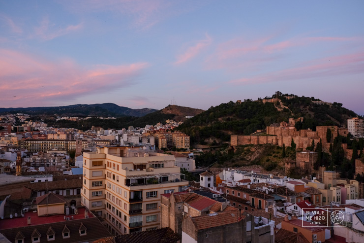Vistas de Málaga desde las Cubiertas de la Catedral