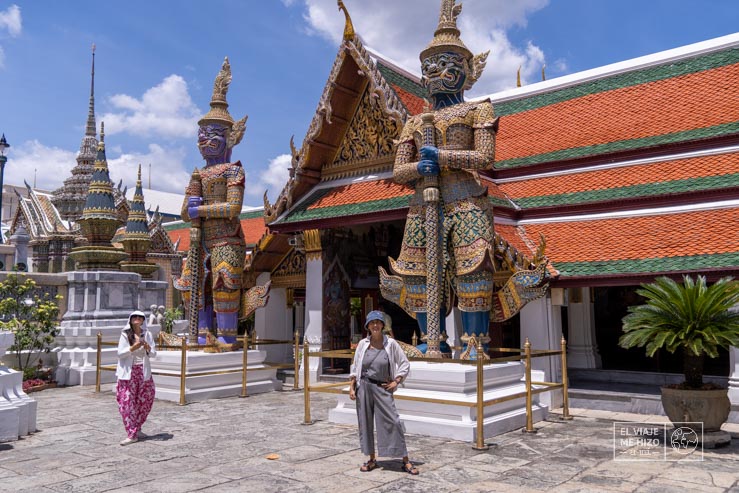 Gloria en uno de los imprescindibles que ver en Bangkok: el Gran Palacio