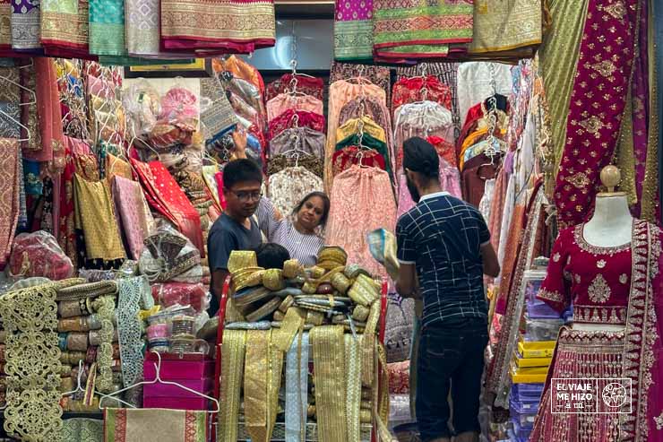 Tienda de telas del Phahurat Market