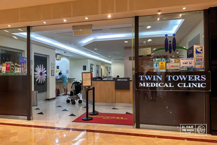 Recepción del hospital de Kuala Lumpur