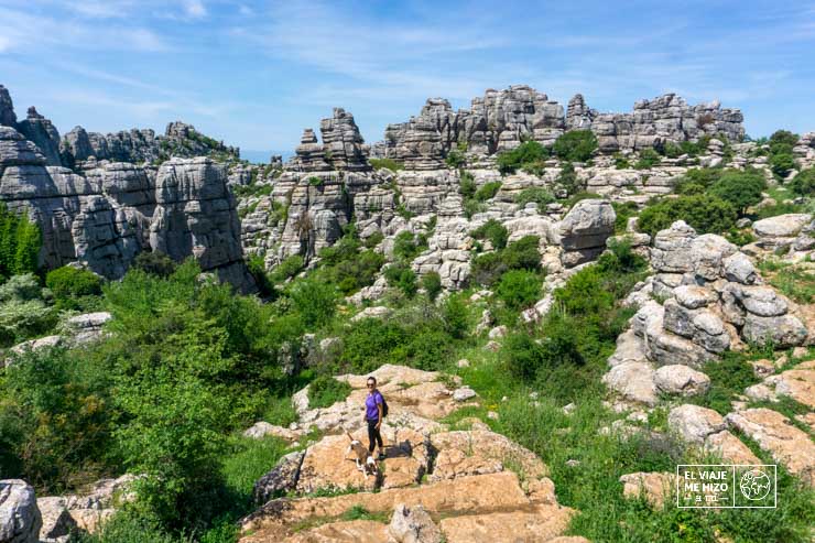 Vista general de El Torcal de Antequera