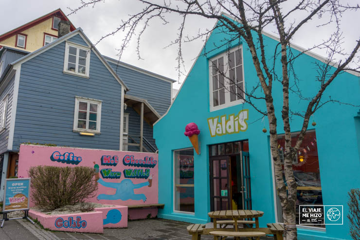 Casas por la parte antigua de Reikiavik
