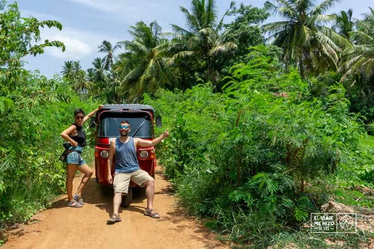 En Sri Lanka con nuestro tuk tuk