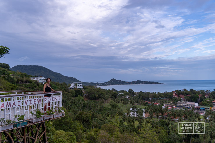 Gloria en el Lamay View Point de Koh Samui