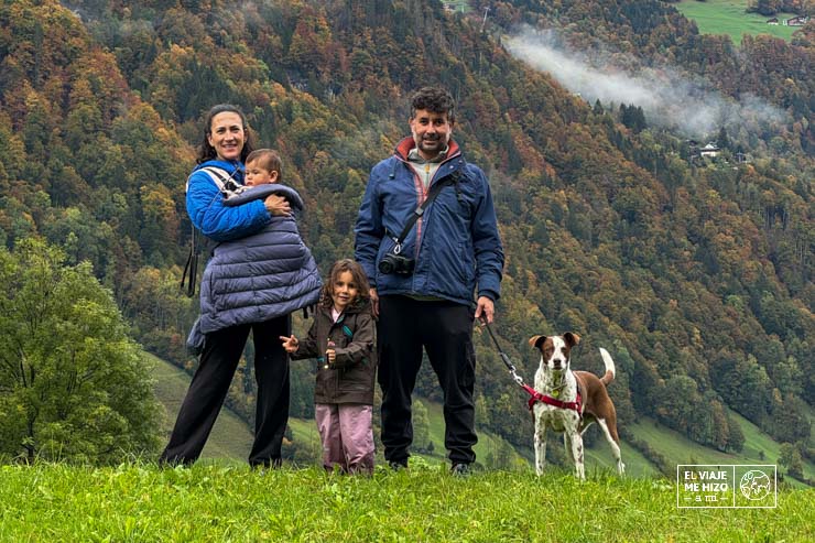 Suiza con niños: paisaje de montaña